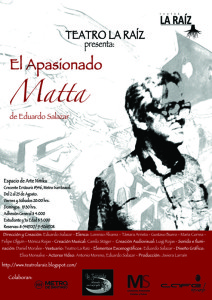 Afiche 'El Apasionado Matta'