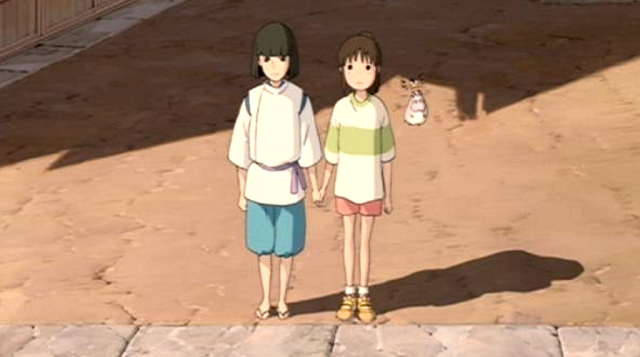 Chihiro y Haku en la fantasía ganadora de un Oscar de Hayao Miyazaki, El Viaje de Chihiro en 2001, que vino a confirmar la preponderancia del anime de Studio Ghibli.