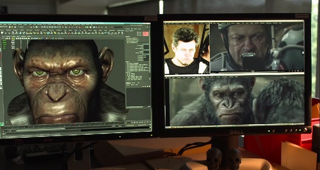 El notable trabajo del equipo gráfico sobre la captura de movimiento del actor Andy Serkis para dar vida a Cesar el líder natural de los simios en la última versión de la saga, actualmente en cartelera.