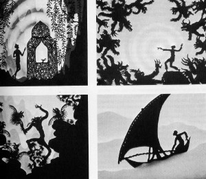 La exquisita obra maestra de "Siluetas" de Lotte Reiniger, Las Aventuras del Príncipe Achmed [1926] es la pieza de animación más antigua que se conoce.